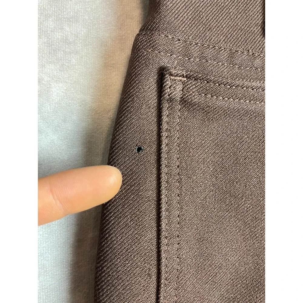 VINTAGE 70s Levis Pants Mens 32x32 Brown Slacks Black Tab Formal Preppy USA Made